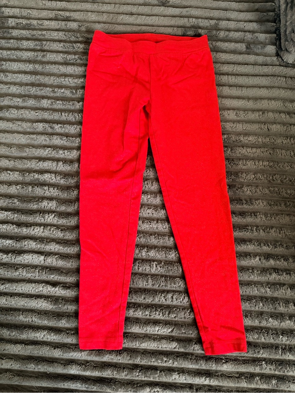 Kids Red Stretch Leggings